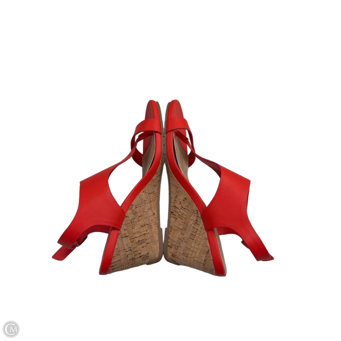 Sandals Heels Wedge By Kenneth Cole Reaction In Orange, Size: 7.5