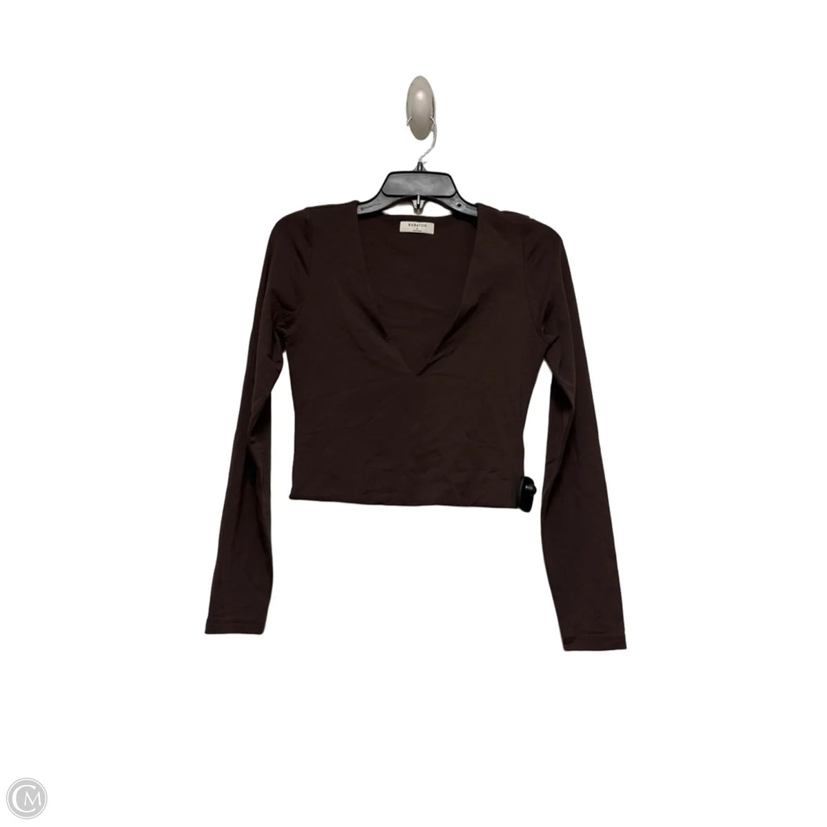 Top Long Sleeve Basic By Babaton In Brown, Size: M