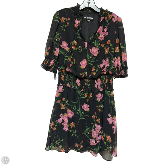 Dress Designer By Karl Lagerfeld In Floral Print, Size: M