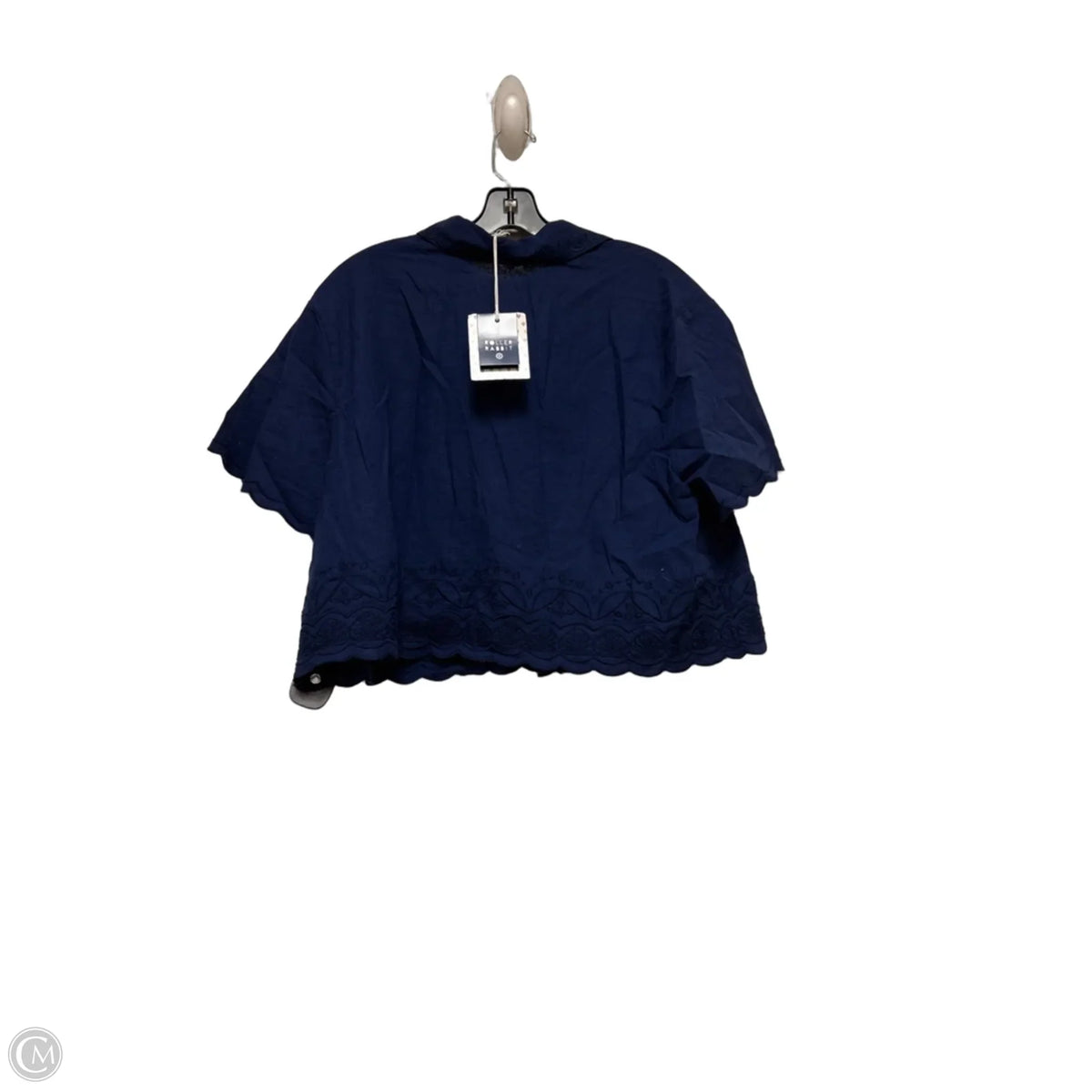 Top Short Sleeve By Roller Rabbit In Blue, Size: L