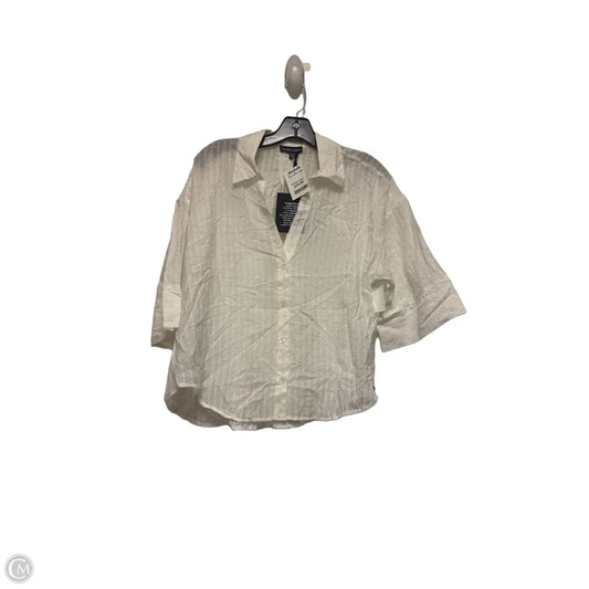 Top Short Sleeve By Modern Works In White, Size: M