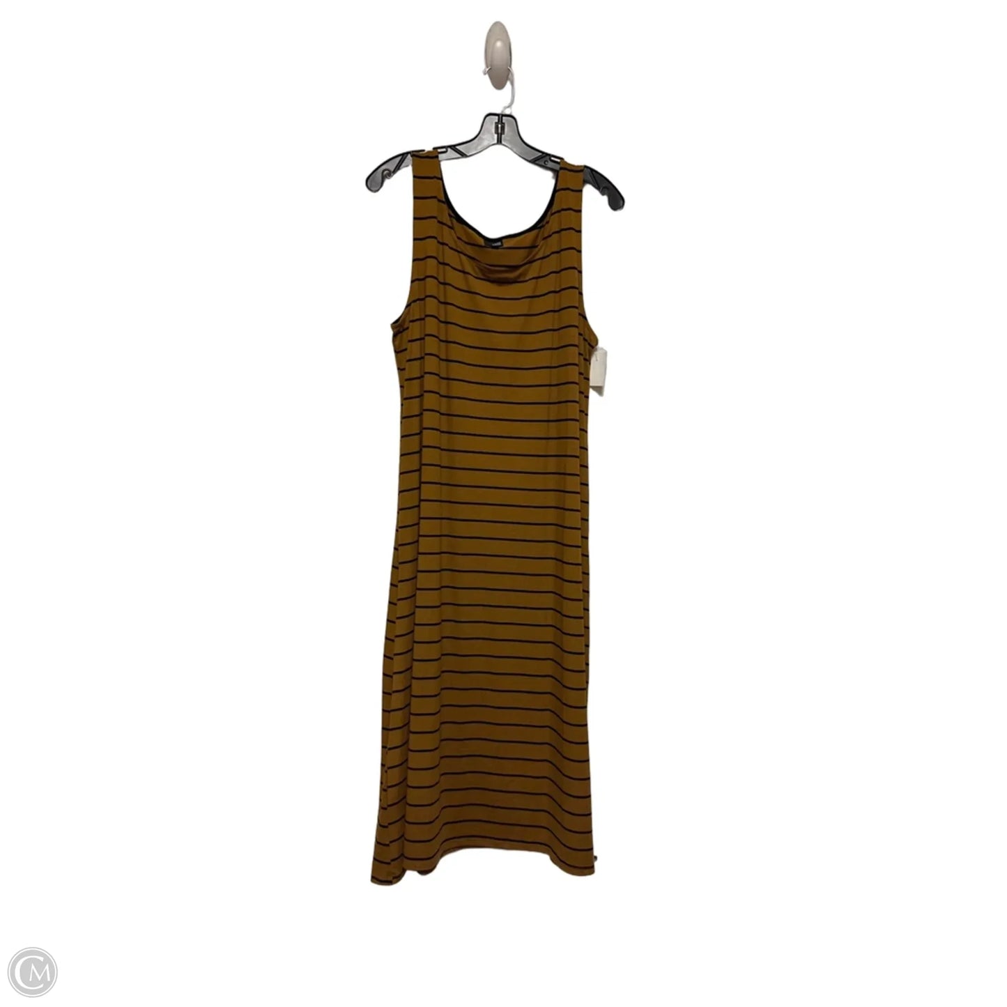 Dress Casual Midi By Clothes Mentor In Striped Pattern, Size: L