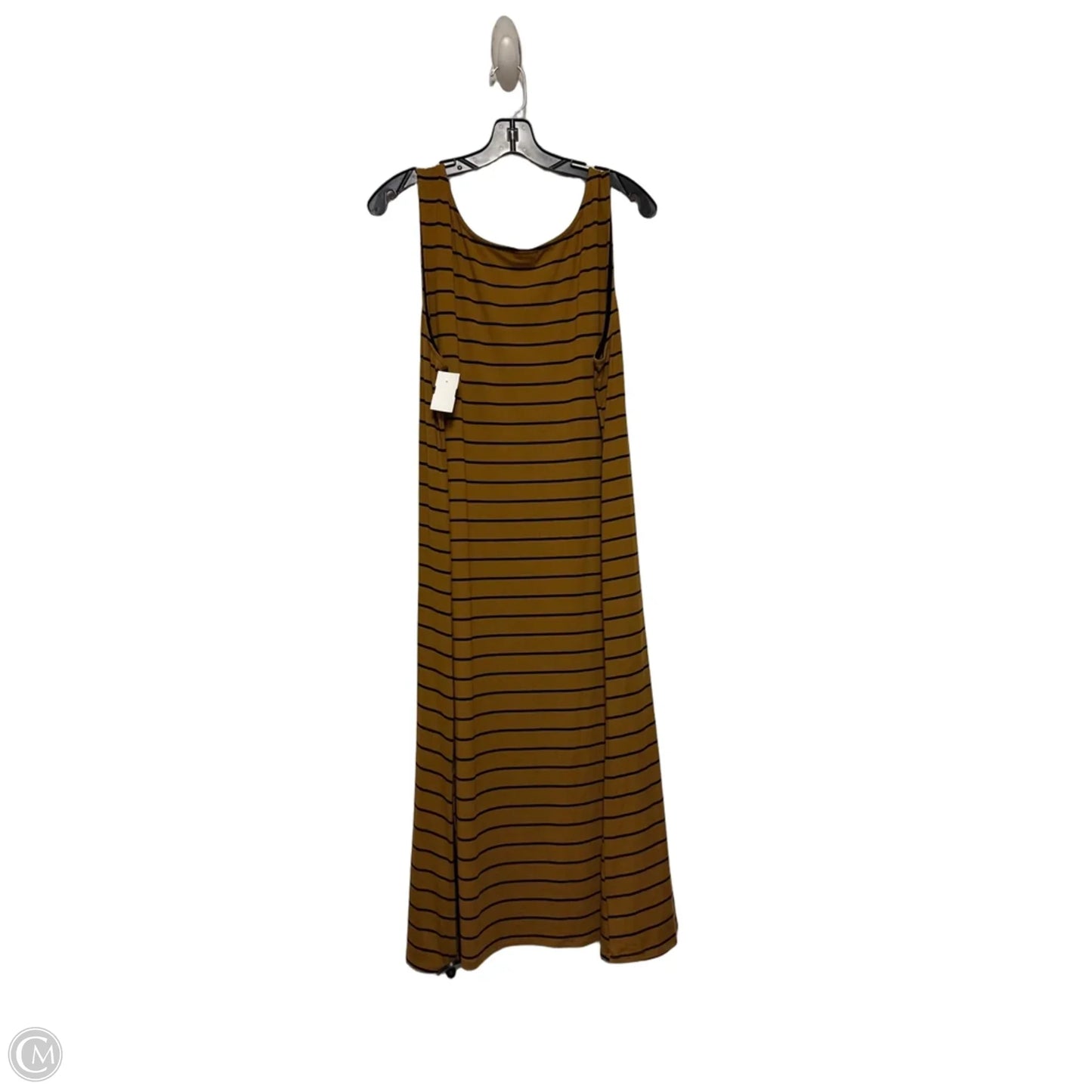 Dress Casual Midi By Clothes Mentor In Striped Pattern, Size: L