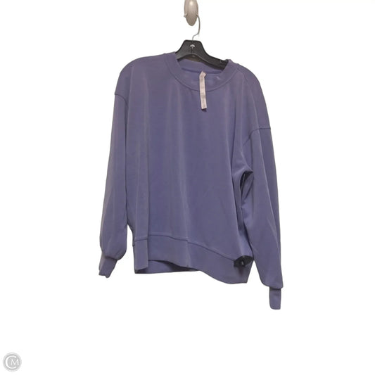 Athletic Sweatshirt Crewneck By Lululemon In Purple, Size: 6
