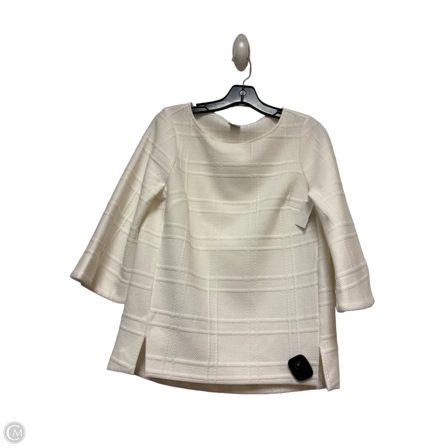 Top Short Sleeve By Chicos In White, Size: S