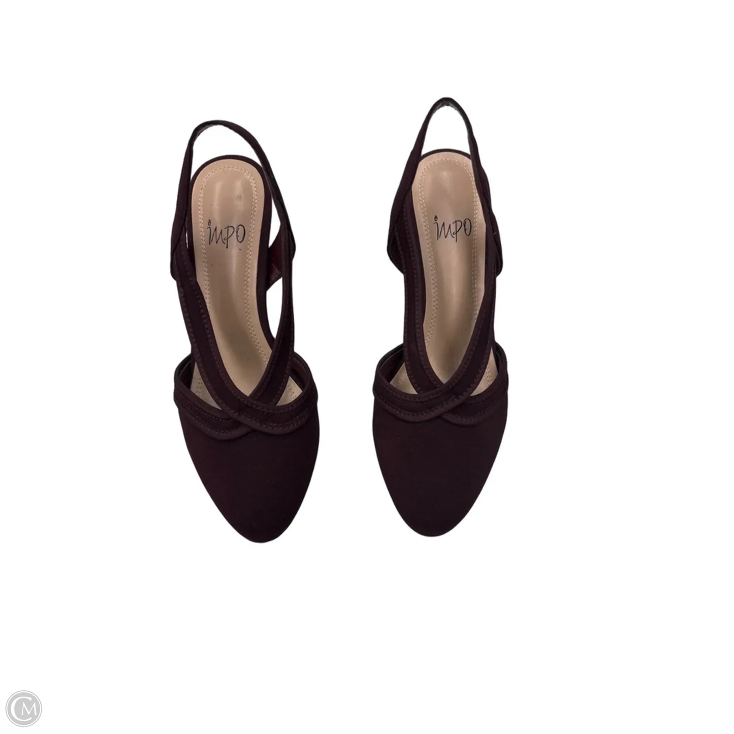 Shoes Heels Kitten By Impo In Maroon, Size: 7