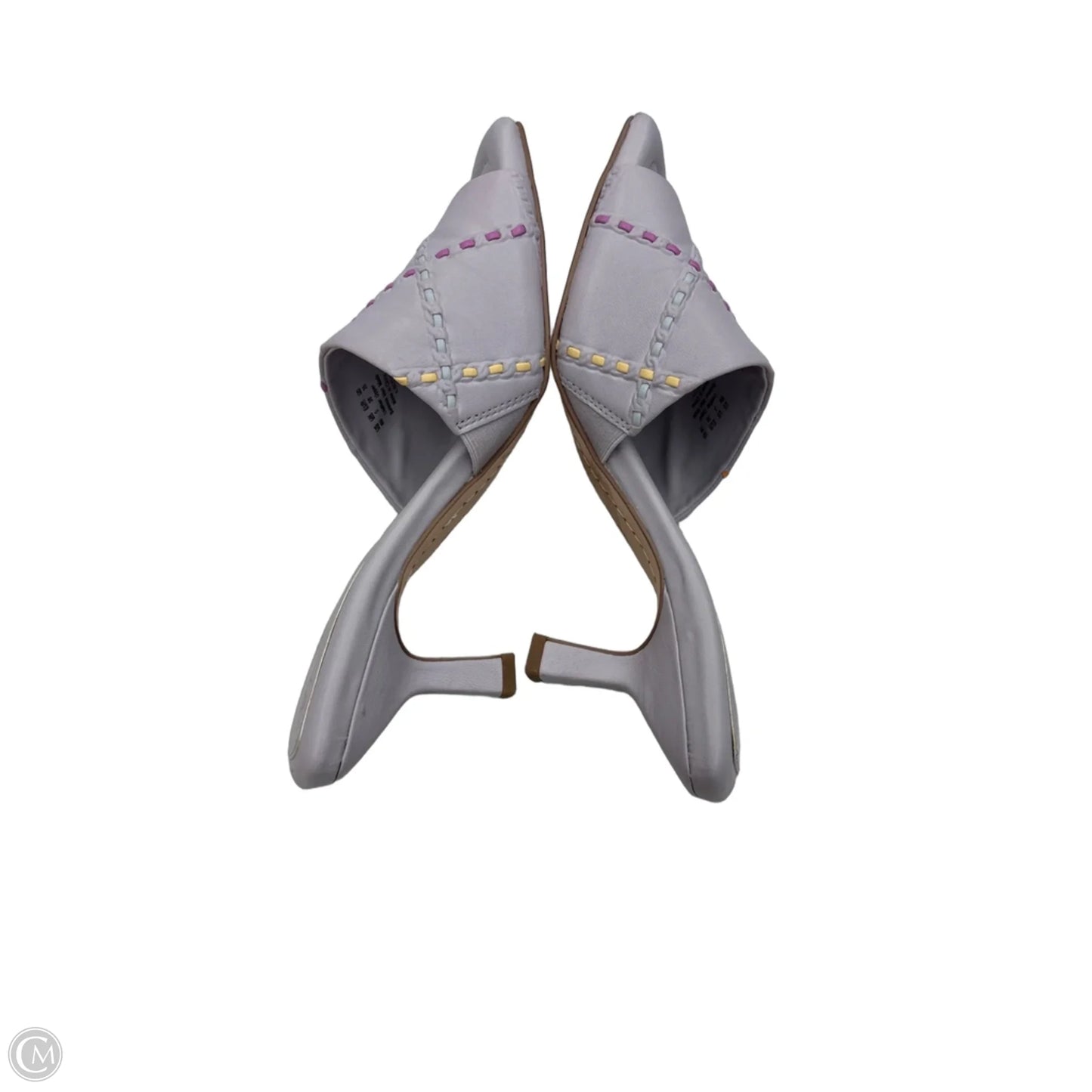 Sandals Heels Kitten By Sarto In Purple, Size: 8