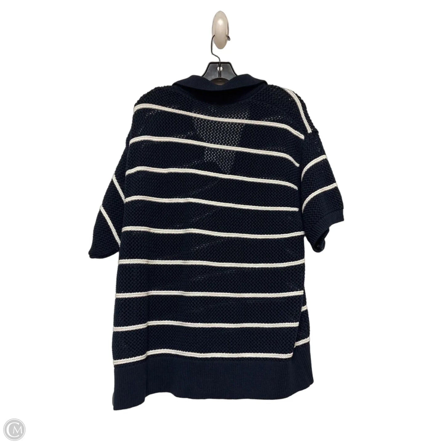 Sweater Short Sleeve By Old Navy In Blue & White, Size: Xl