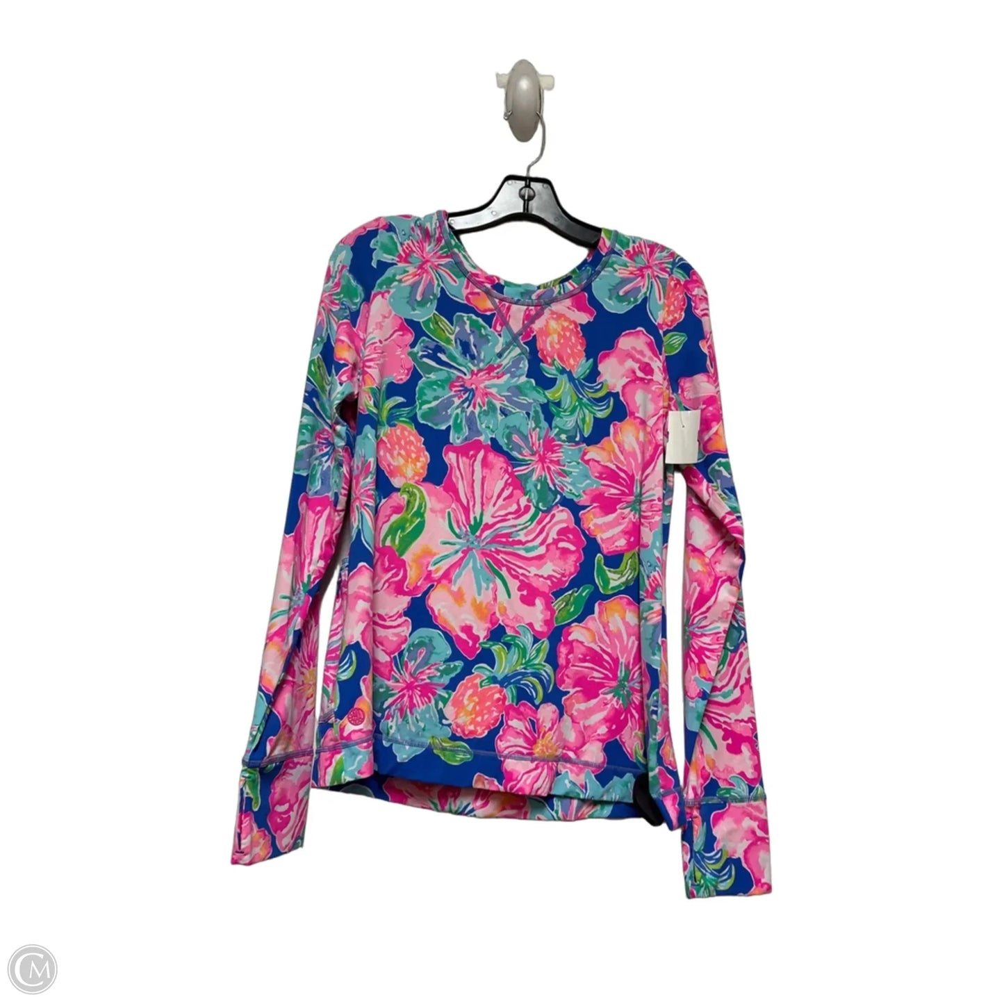 Top Long Sleeve Designer By Lilly Pulitzer In Floral Print, Size: M