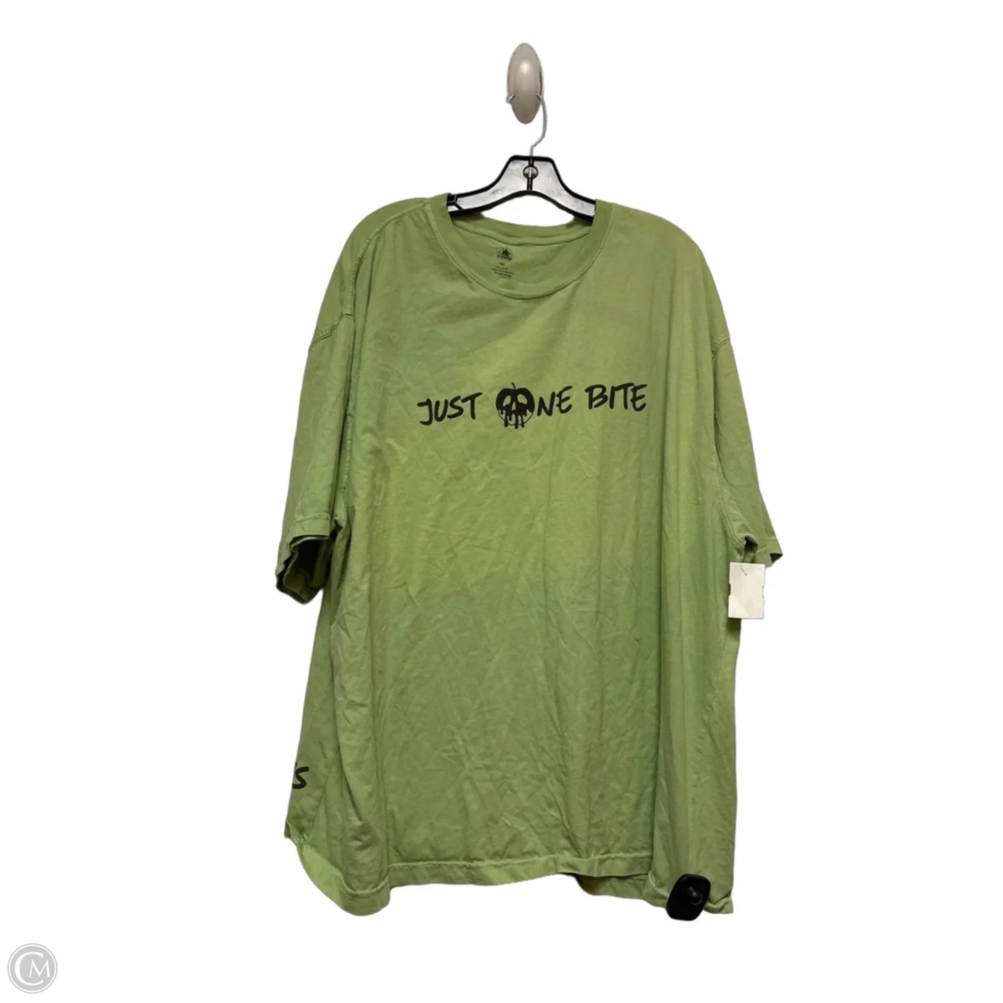 Top Short Sleeve By Disney Store In Green, Size: 2x