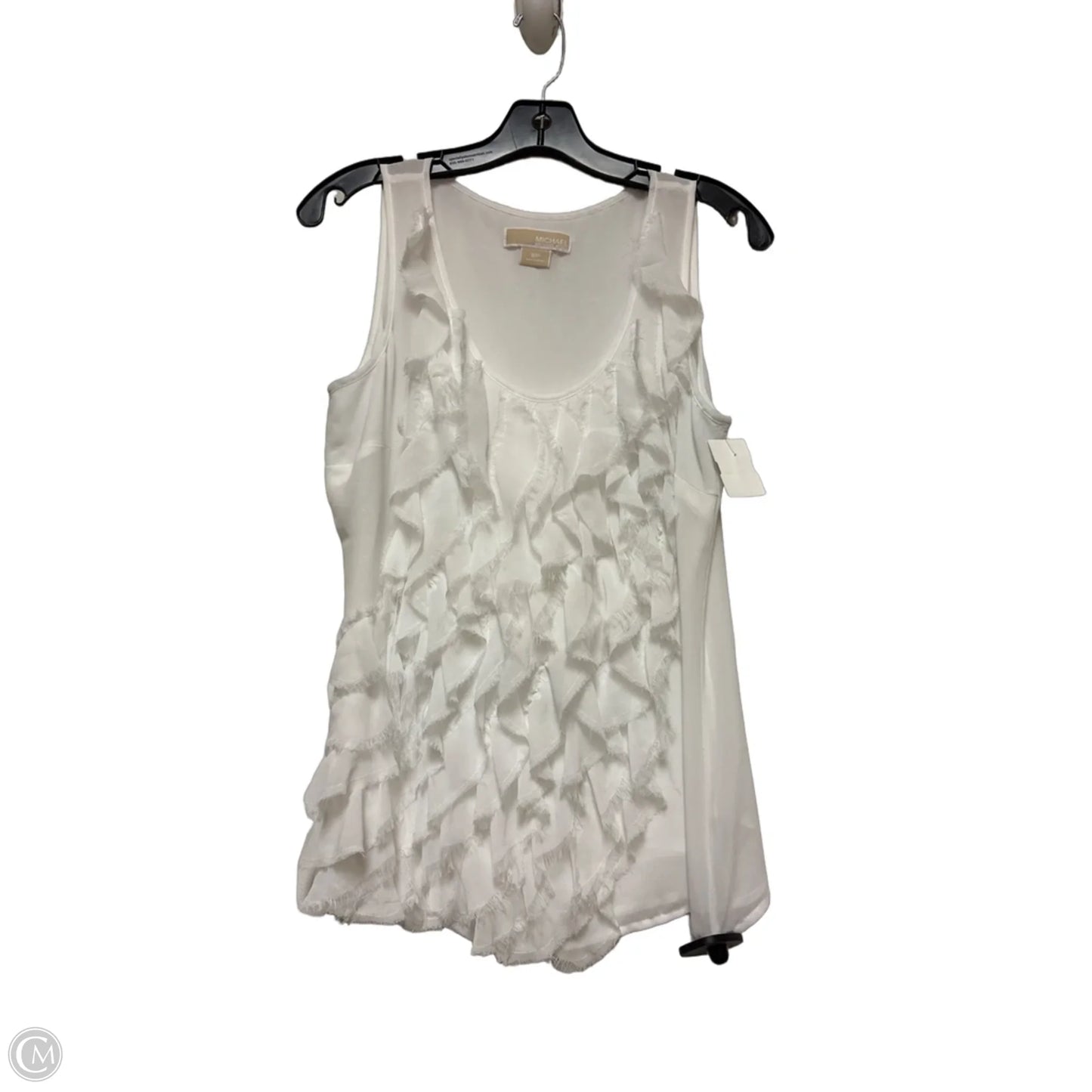 Top Sleeveless By Michael By Michael Kors In White, Size: M