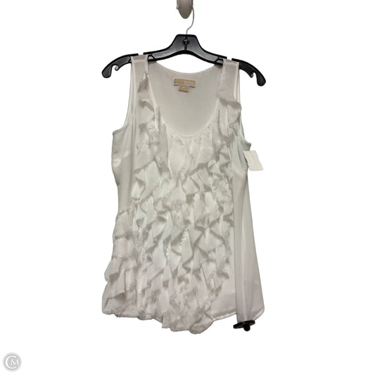 Top Sleeveless By Michael By Michael Kors In White, Size: M