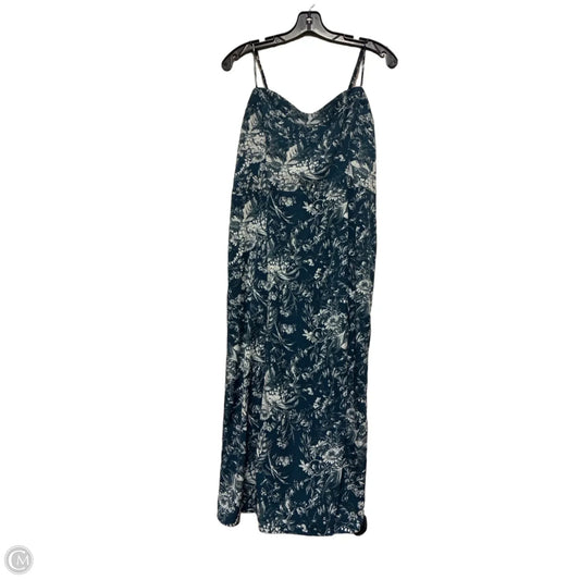Dress Casual Midi By Abercrombie And Fitch In Blue & White, Size: M