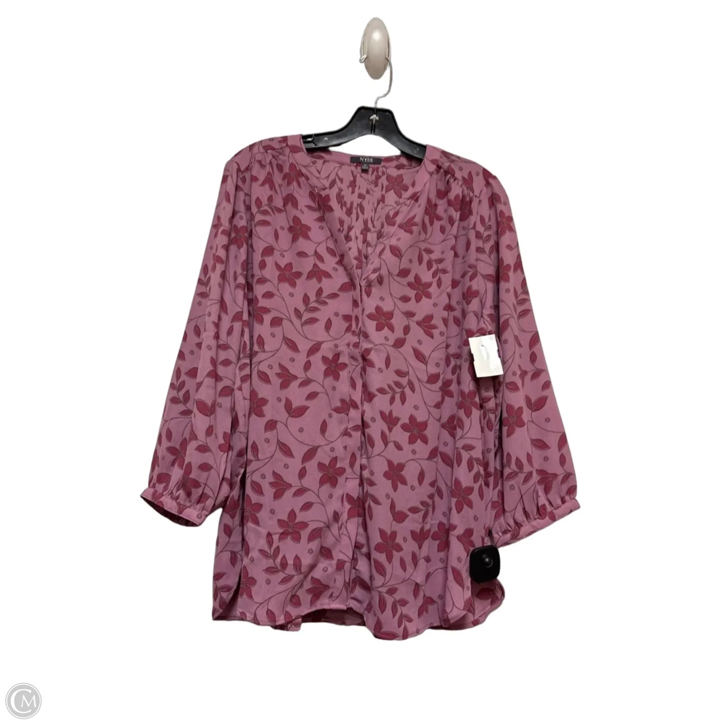 Top Long Sleeve By Not Your Daughters Jeans In Purple, Size: M