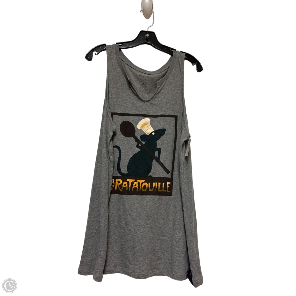 Tank Top By Disney In Grey, Size: 2x