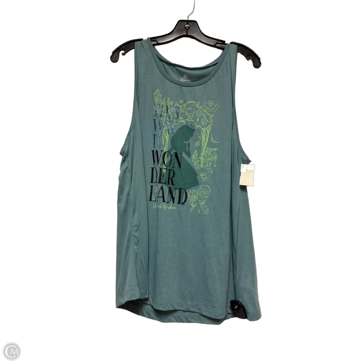 Top Sleeveless By Disney In Blue, Size: 2x