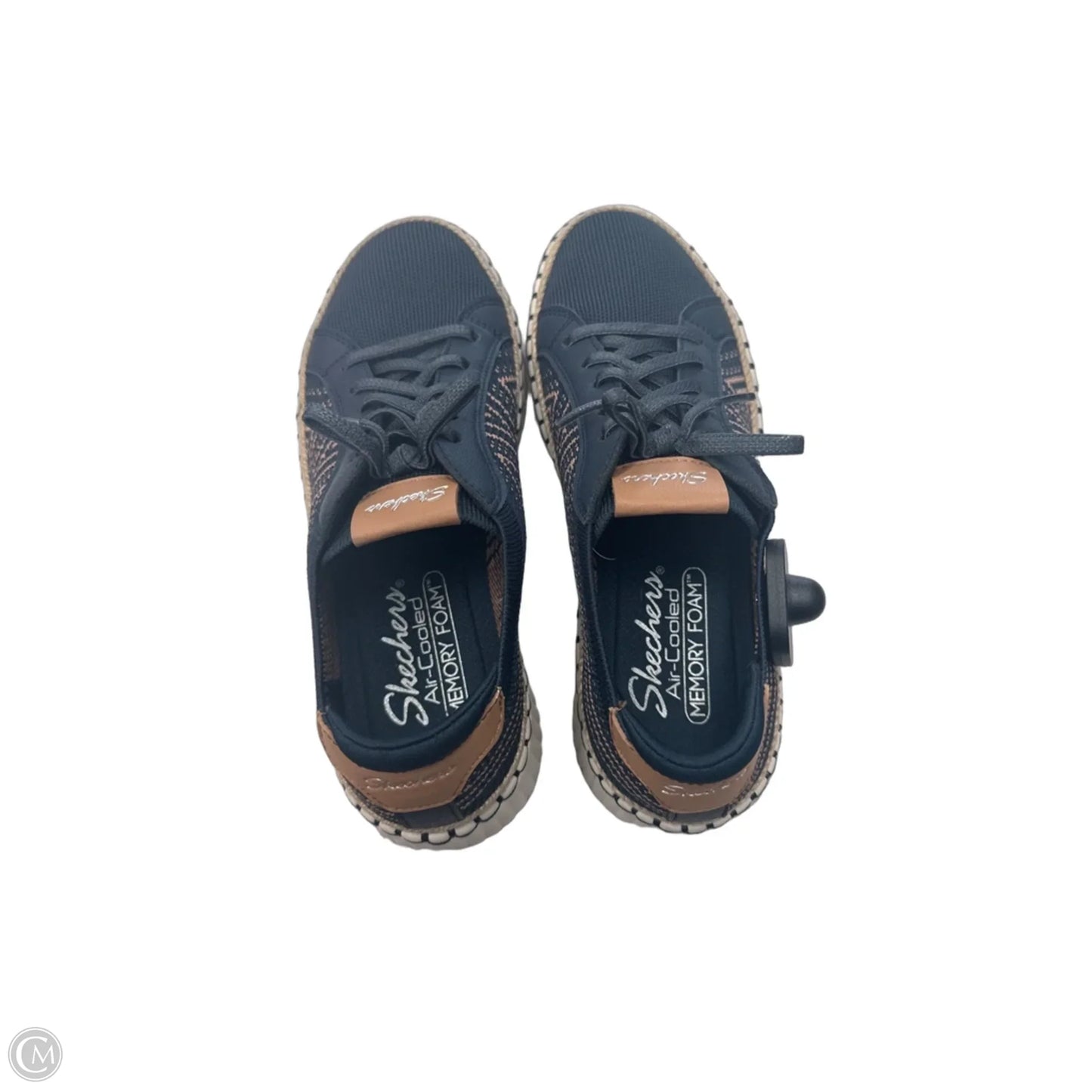 Shoes Flats By Skechers In Blue & Tan, Size: 7