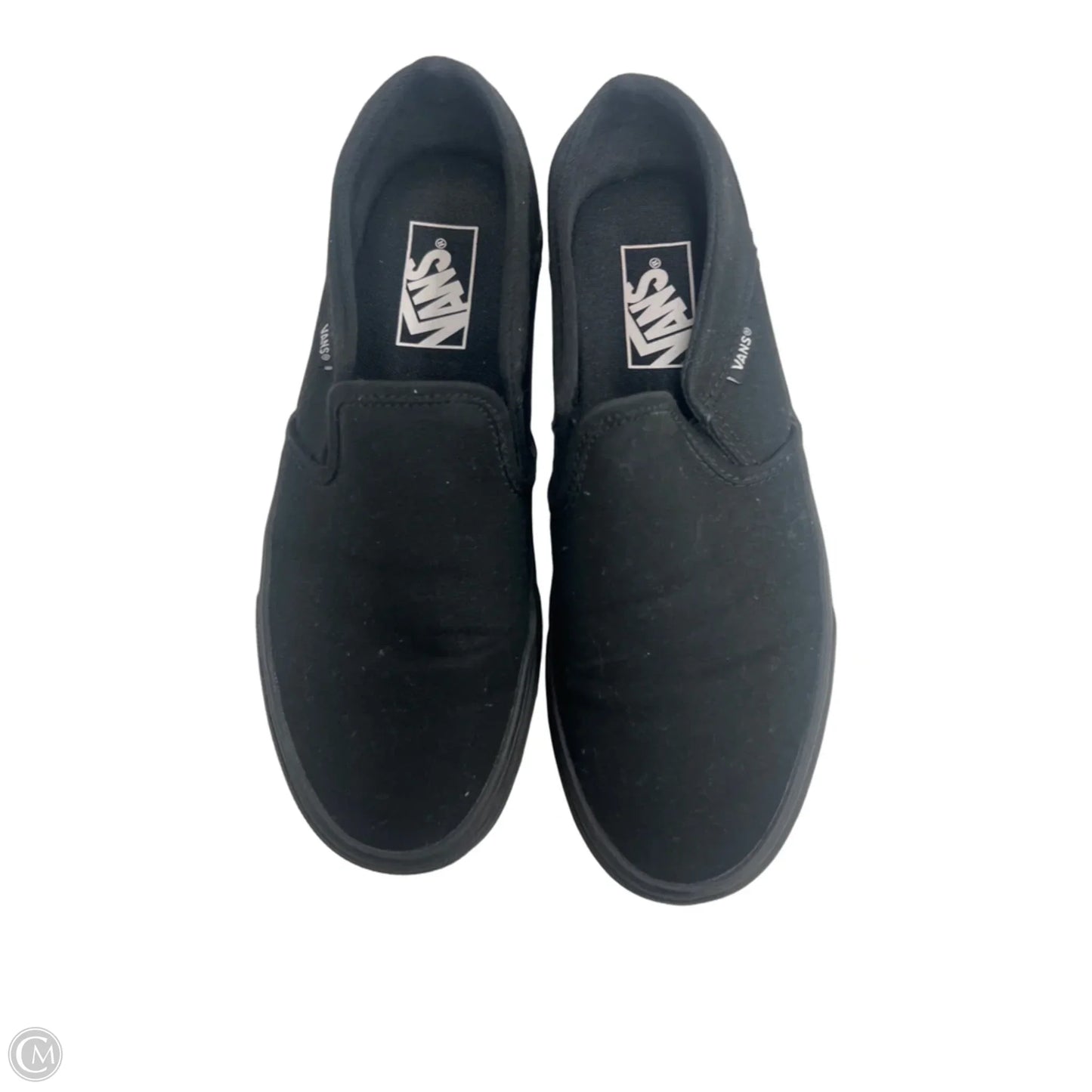 Shoes Flats By Vans In Black, Size: 8