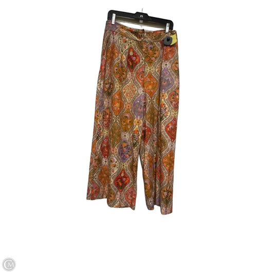 Pants Designer By Farm Rio In Floral Print, Size: 8