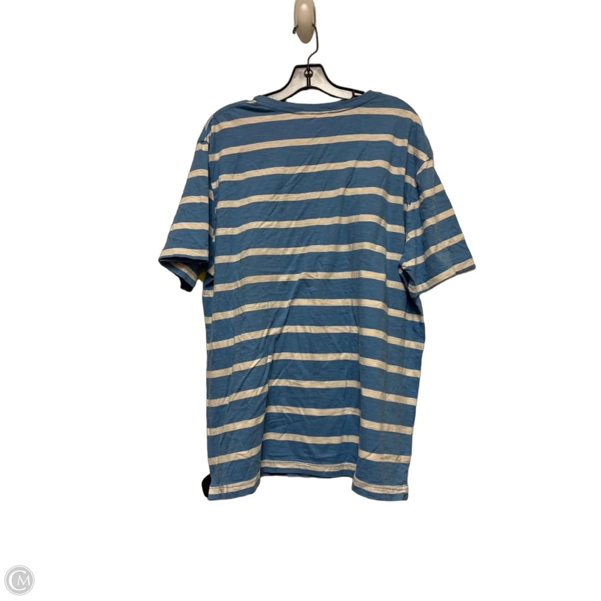 Top Short Sleeve Basic By Disney Store In Striped Pattern, Size: L
