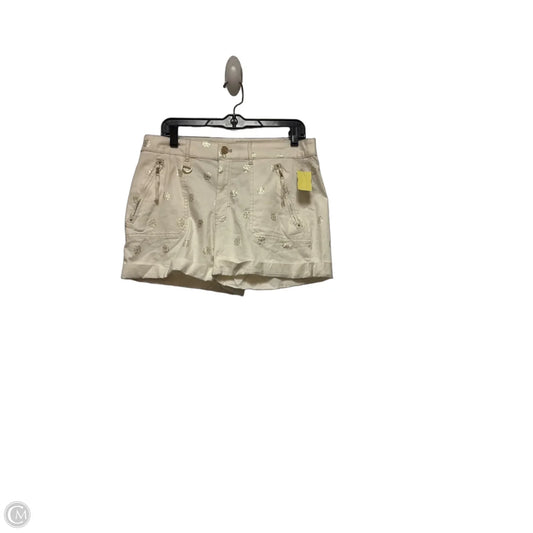 Shorts By White House Black Market In Gold & White, Size: 10