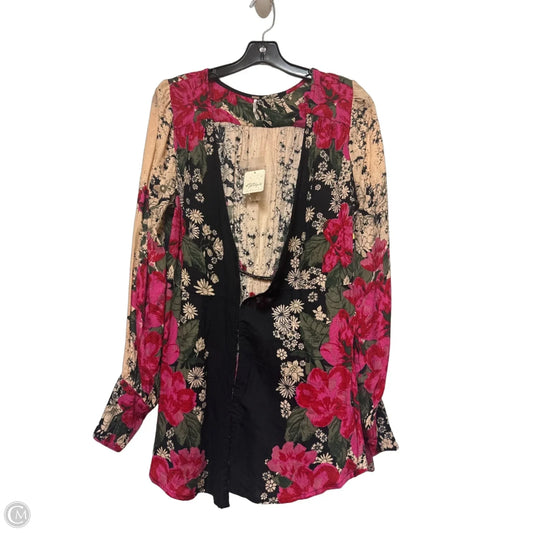Top Long Sleeve By Free People In Floral Print, Size: M
