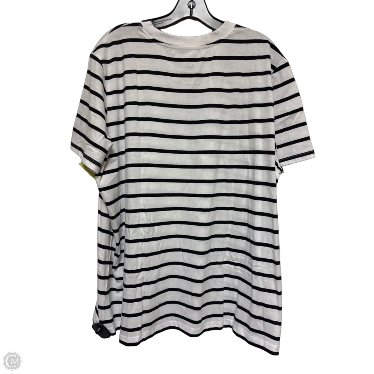Top Short Sleeve Basic By Primark In Striped Pattern, Size: 2x