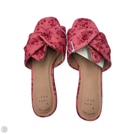 Sandals Flats By A New Day In Pink, Size: 7