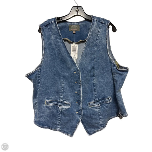 Vest Other By Torrid In Blue Denim, Size: 2x