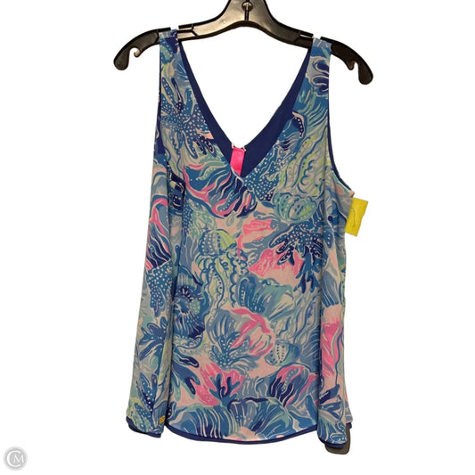 Top Sleeveless Designer By Lilly Pulitzer In Nautical Print, Size: M