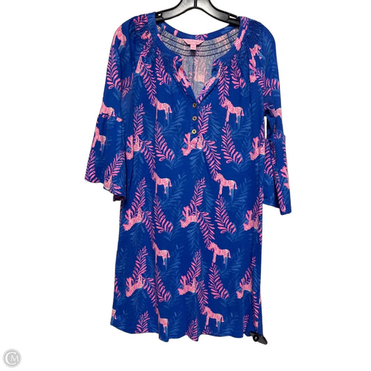 Dress Designer By Lilly Pulitzer In Blue & Pink, Size: S