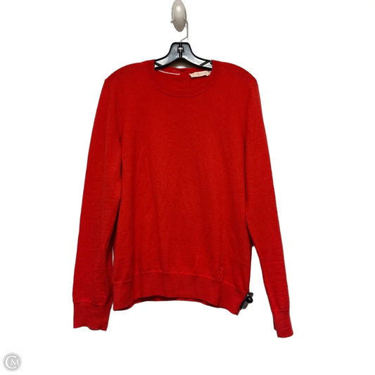 Top Long Sleeve Designer By Tory Burch In Red, Size: Xl