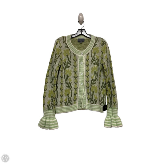 Sweater Cardigan By Hudson Gray In Green, Size: M