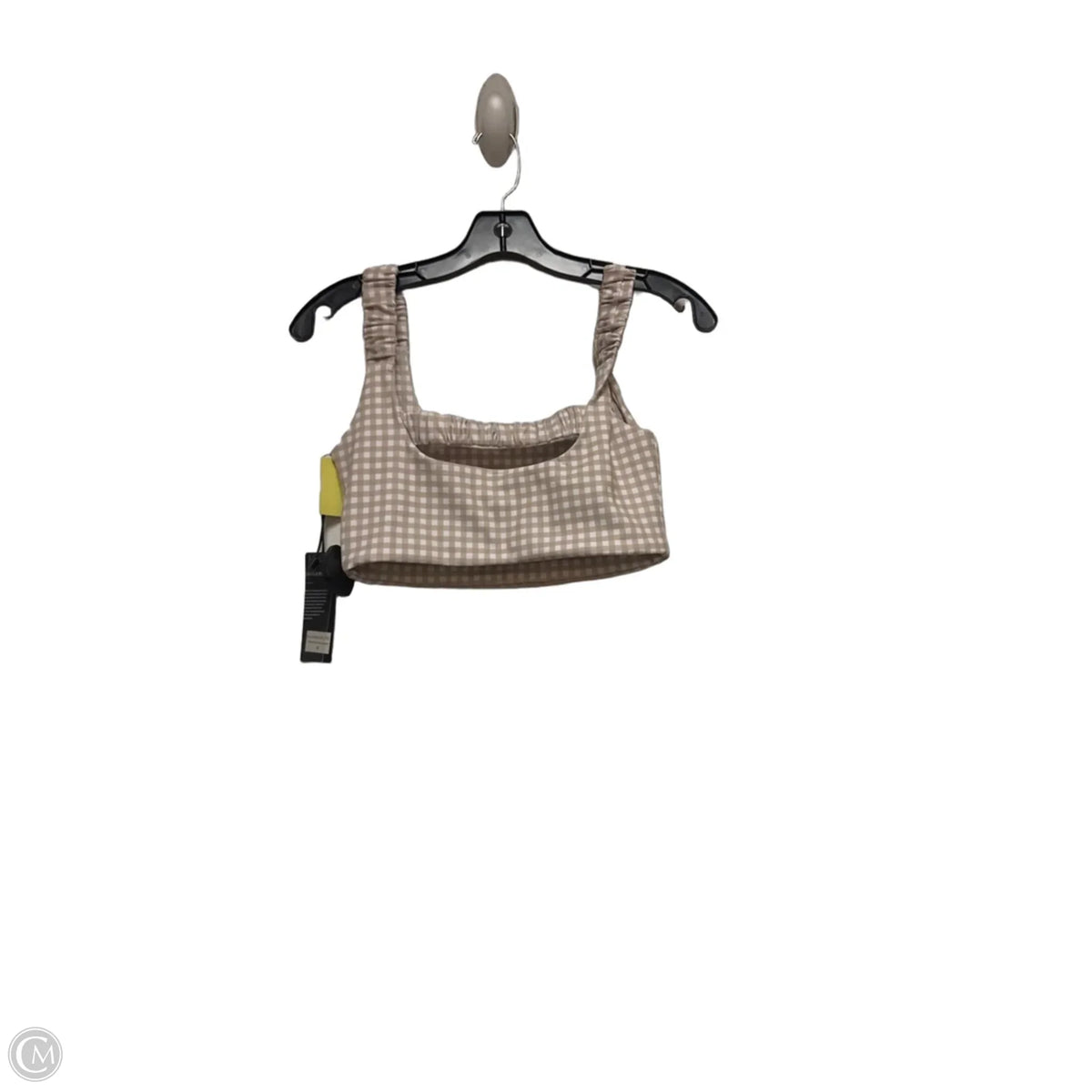 Athletic Bra By Kimberly In Plaid Pattern, Size: S