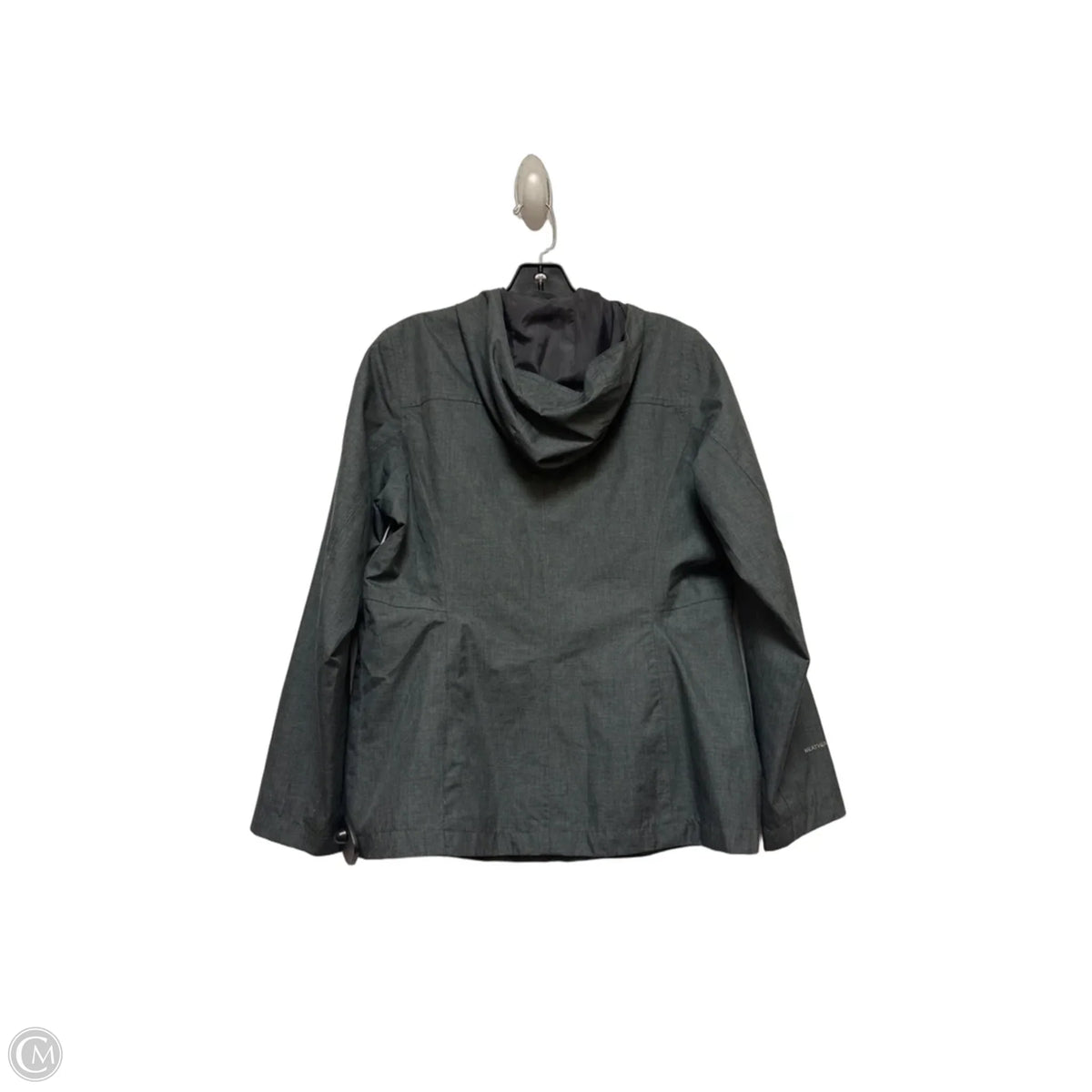 Jacket Windbreaker By Eddie Bauer In Grey, Size: Sp