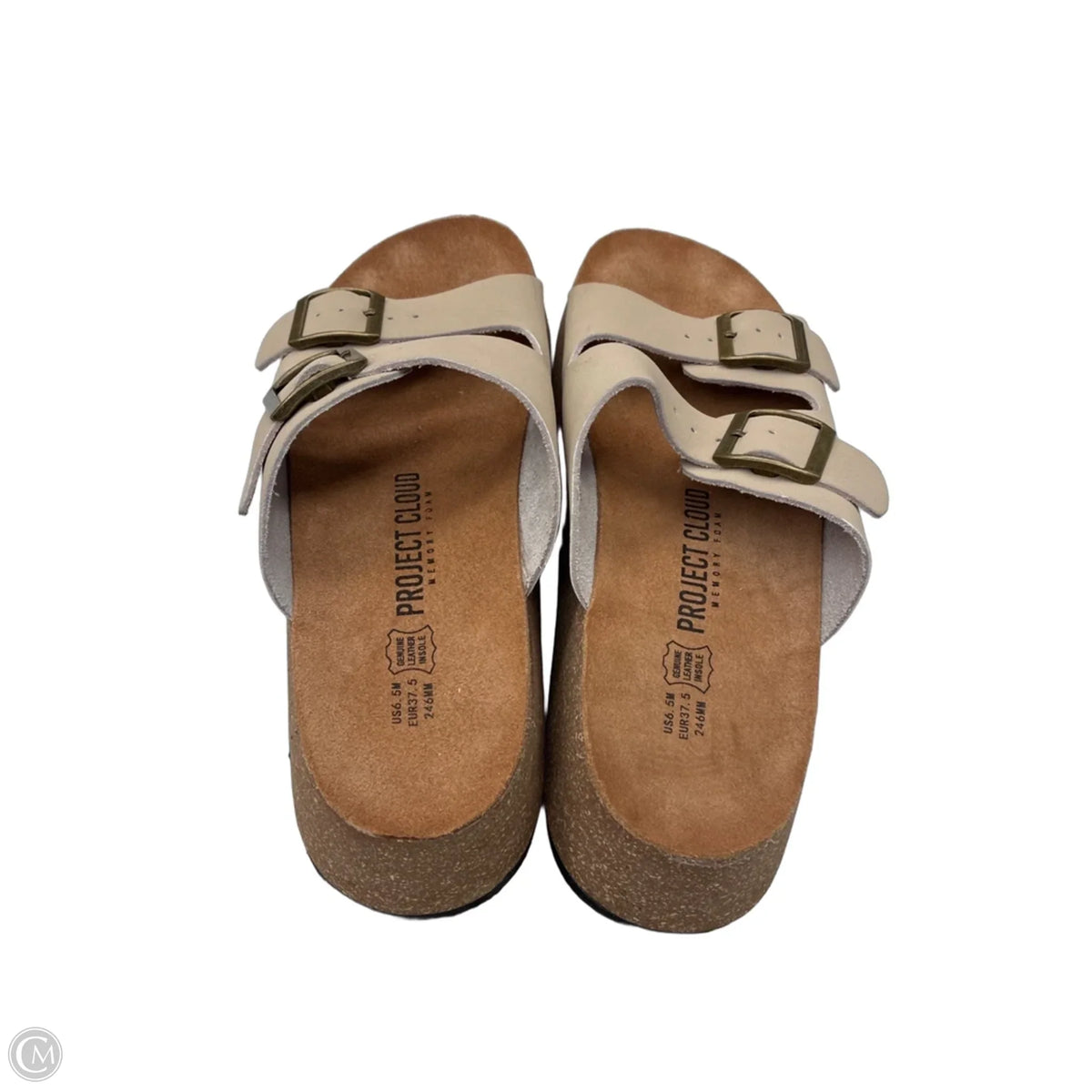 Sandals Heels Platform By Project Cloud In Tan, Size: 6.5