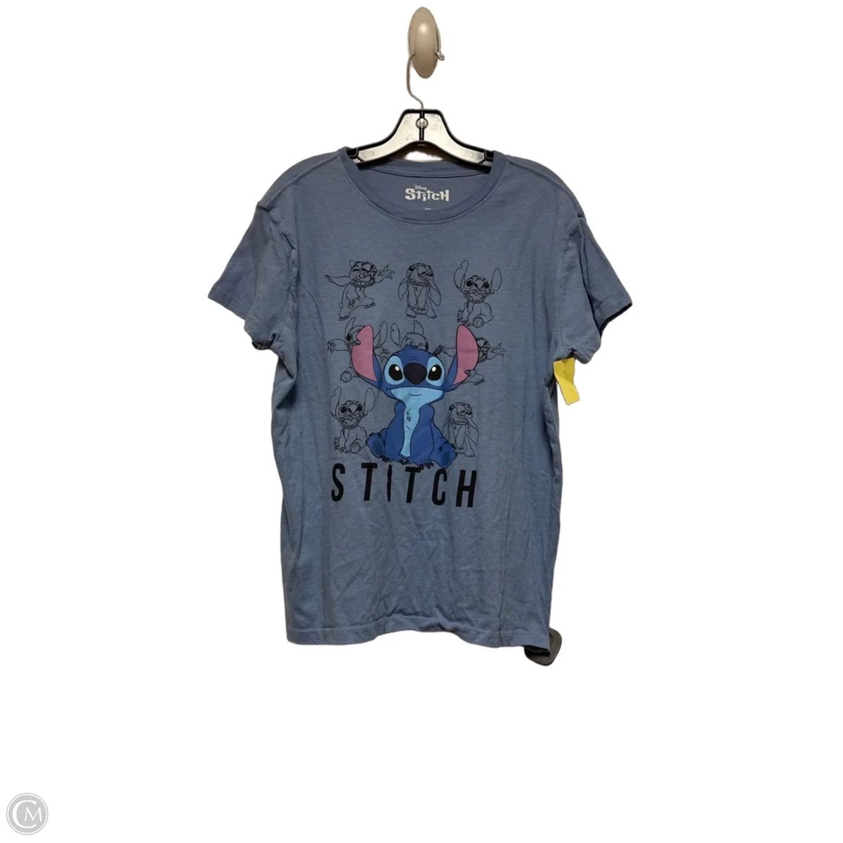Top Short Sleeve Basic By Disney In Blue, Size: L