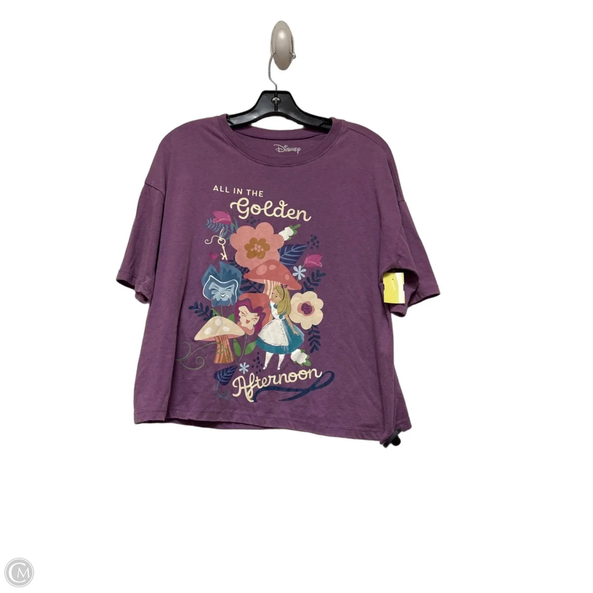 Top Short Sleeve Basic By Disney In Purple, Size: M