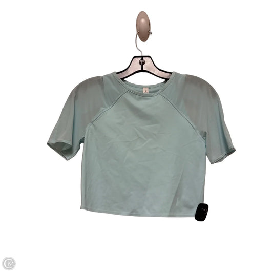 Athletic Top Short Sleeve By Lululemon In Blue, Size: 6