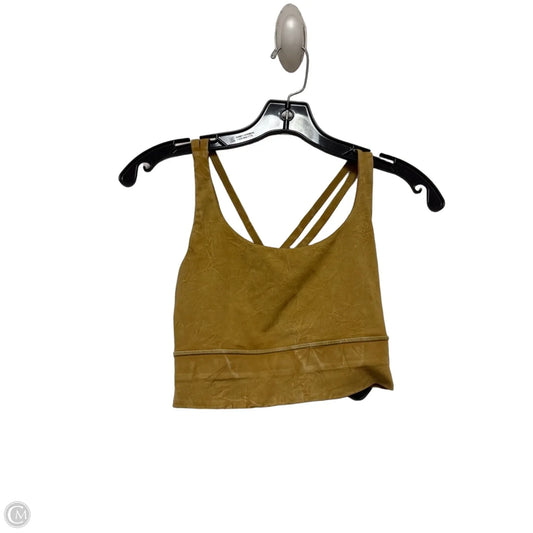 Athletic Bra By Lululemon In Yellow, Size: 6