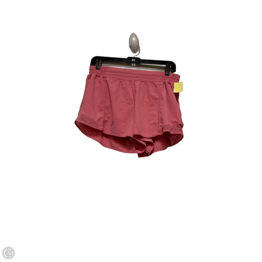Athletic Shorts By Lululemon In Pink, Size: 10
