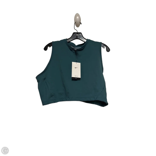 Athletic Bra By Nike Apparel In Teal, Size: Xxl