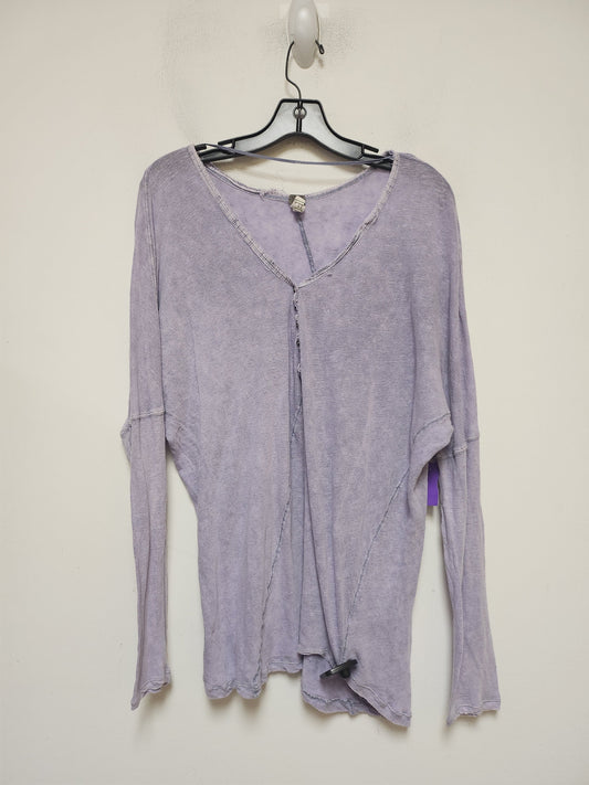 Top Long Sleeve By We The Free In Purple, Size: L