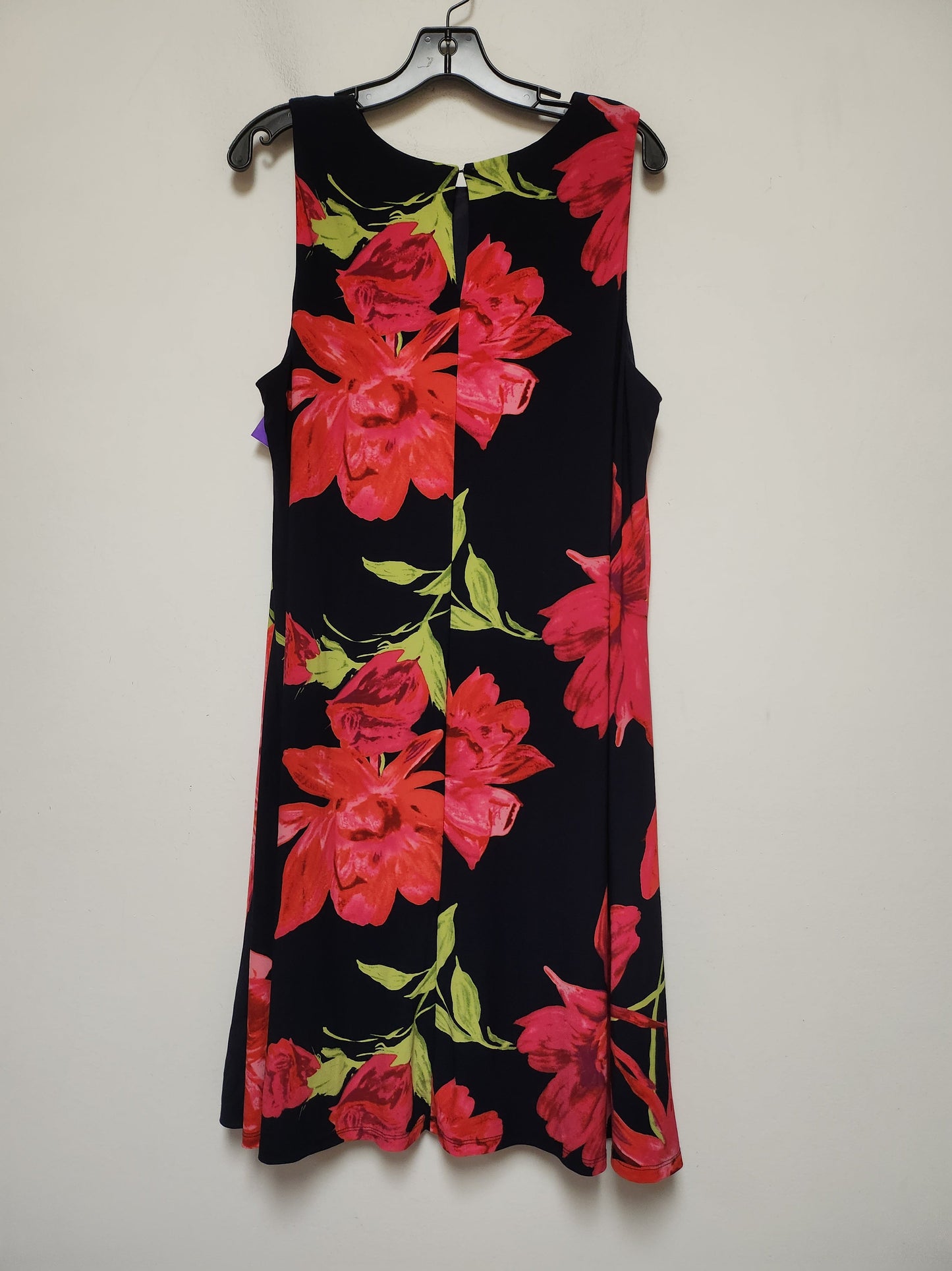 Floral Print Dress Casual Midi Anne Klein, Size Xl