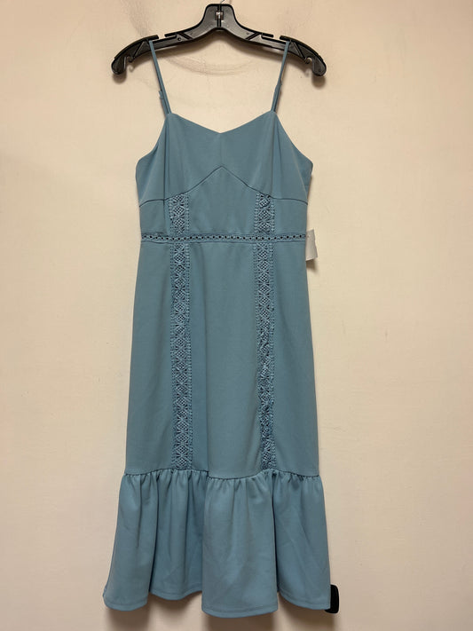 Blue Dress Casual Midi Miami, Size S