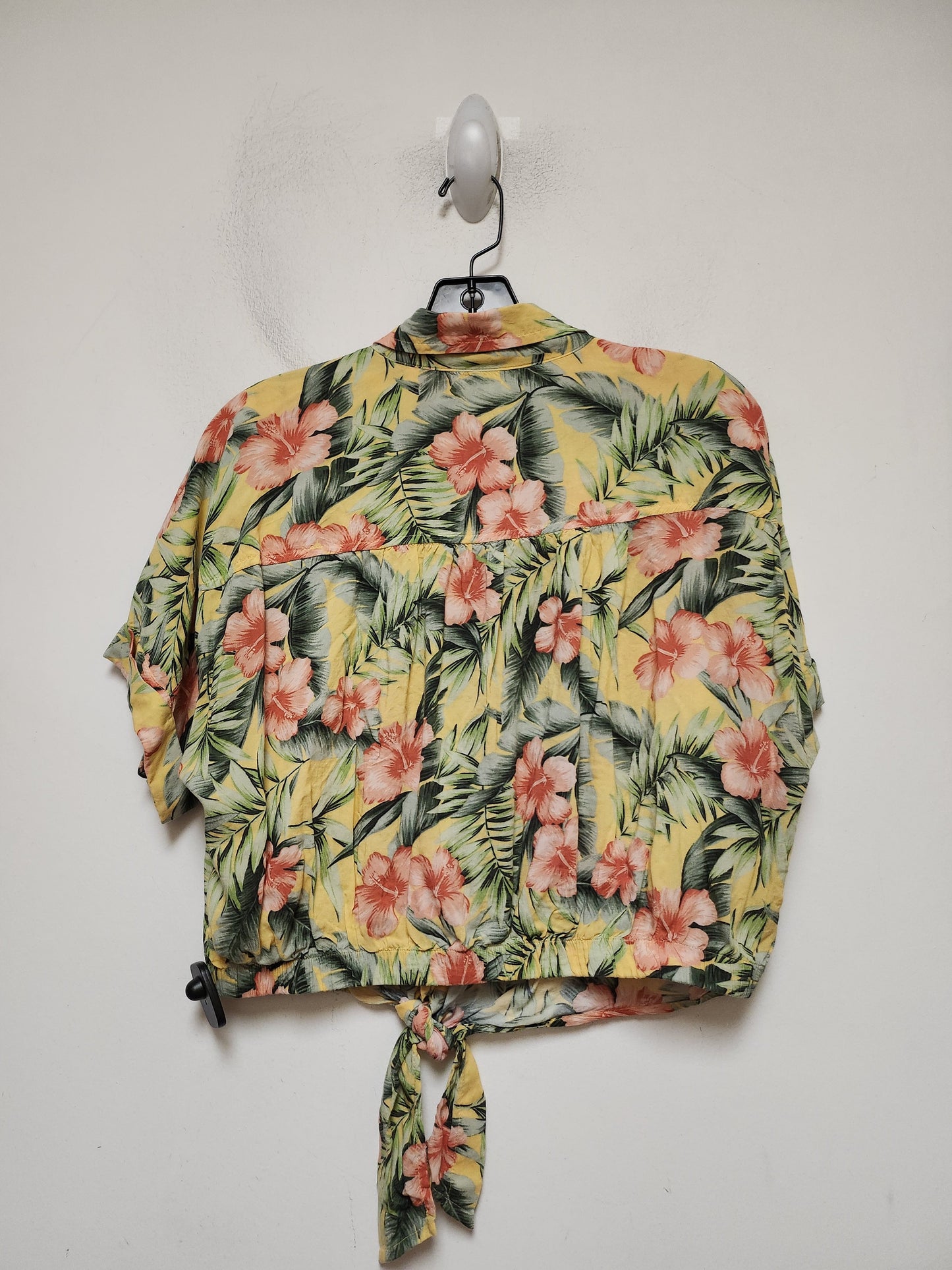 Tropical Print Top Short Sleeve American Eagle, Size L