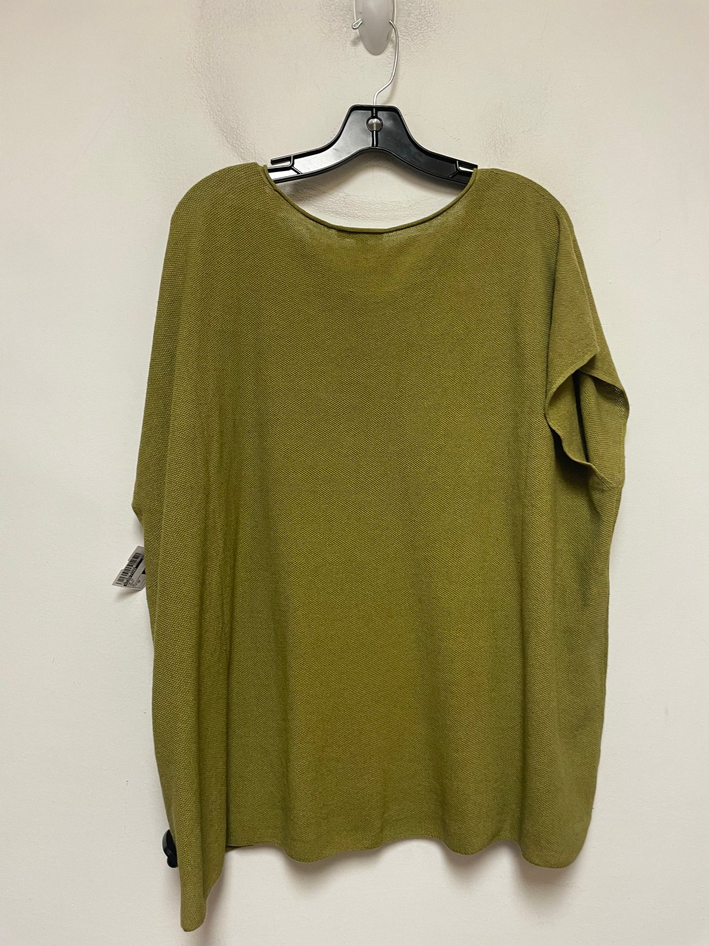 Top Short Sleeve By Eileen Fisher In Green, Size: 2x