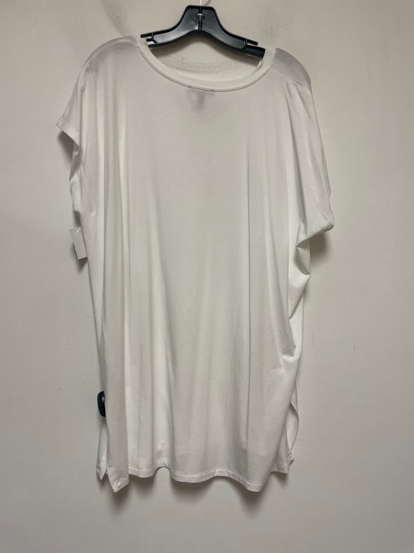 Top Short Sleeve Basic By Eileen Fisher In White, Size: Xl