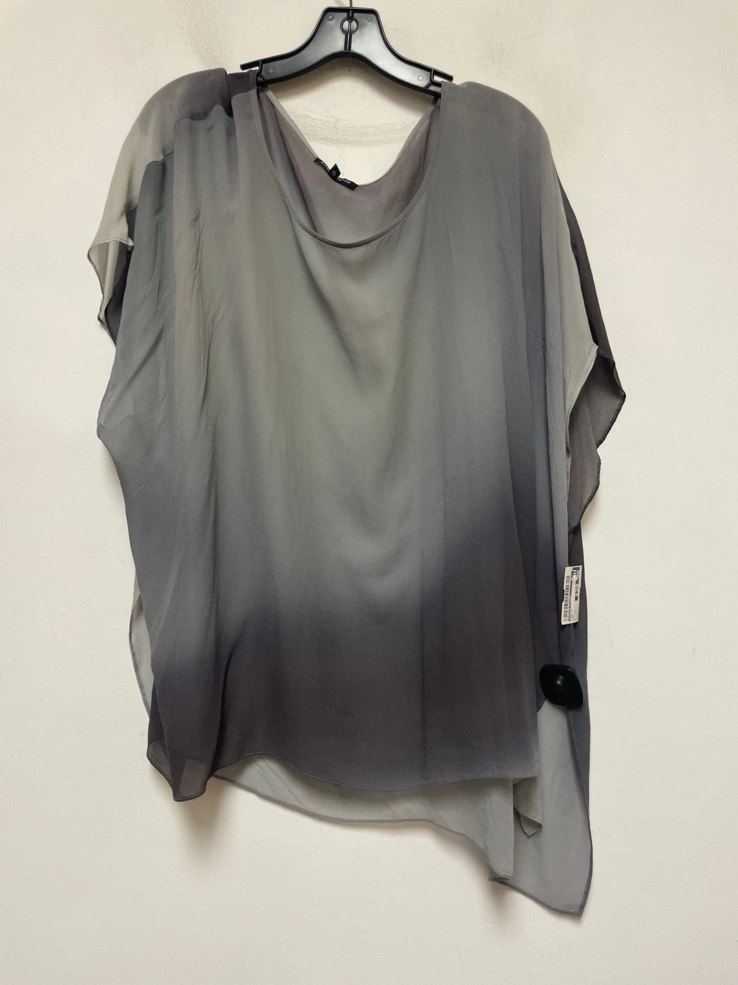 Top Short Sleeve By Eileen Fisher In Grey, Size: Xl