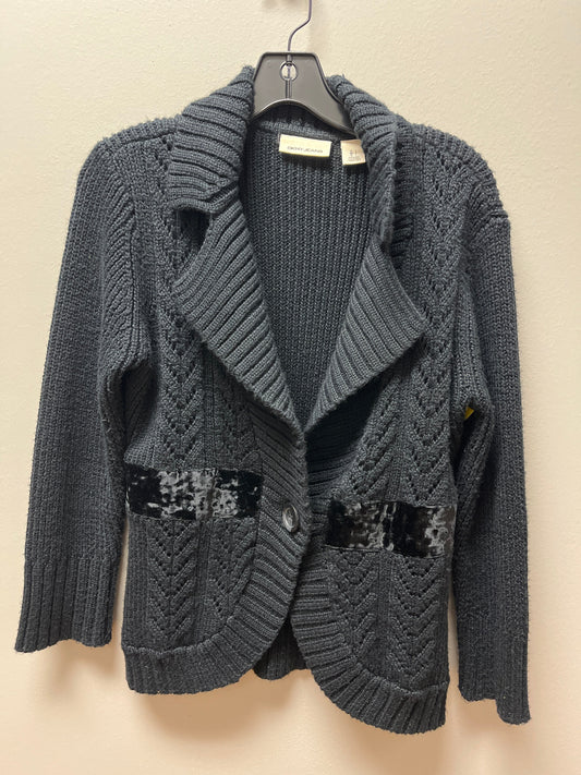 Sweater Cardigan By Dkny In Black, Size: L